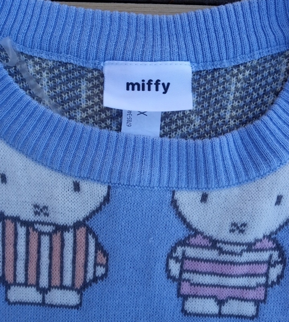 Miffy Pastel Blue Bunny Knit Sweater - Picture 4 of 9